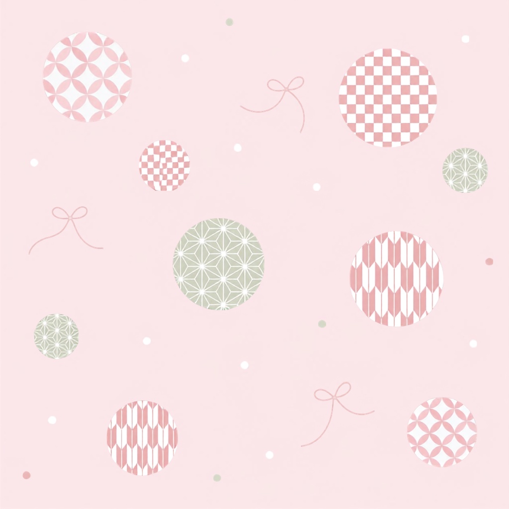 Japanese Pattern & Ribbon – 7 Designs | PNG