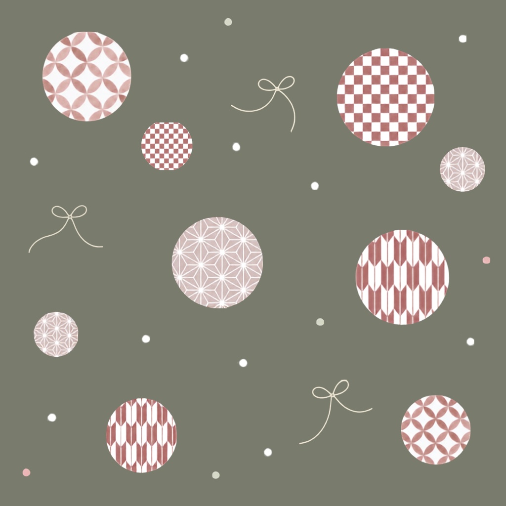 Japanese Pattern & Ribbon – 7 Designs | PNG