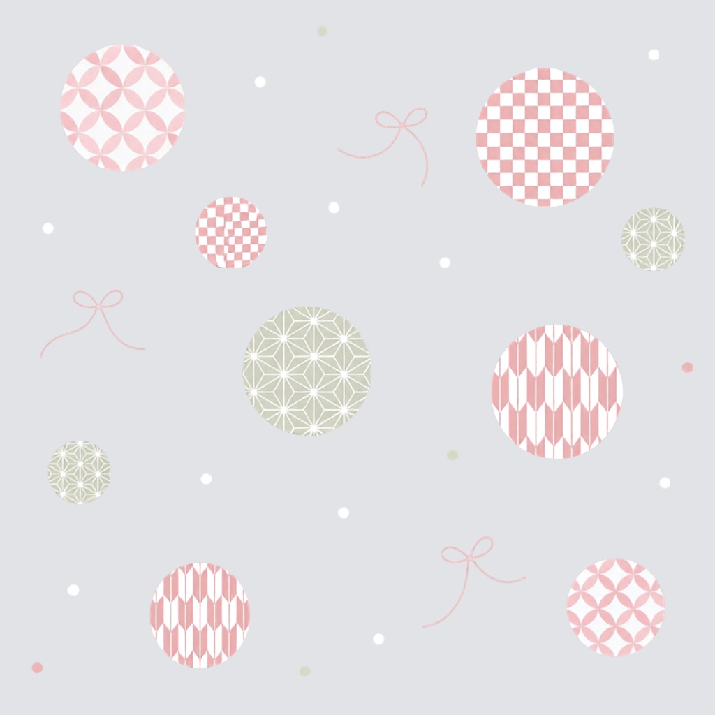 Japanese Pattern & Ribbon – 7 Designs | PNG