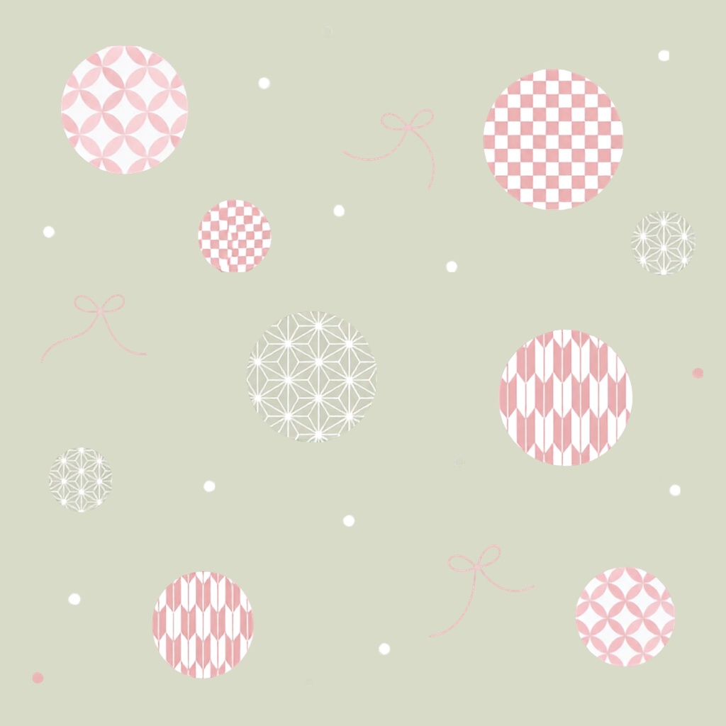 Japanese Pattern & Ribbon – 7 Designs | PNG