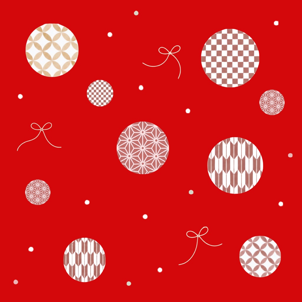 Japanese Pattern & Ribbon – 7 Designs | PNG