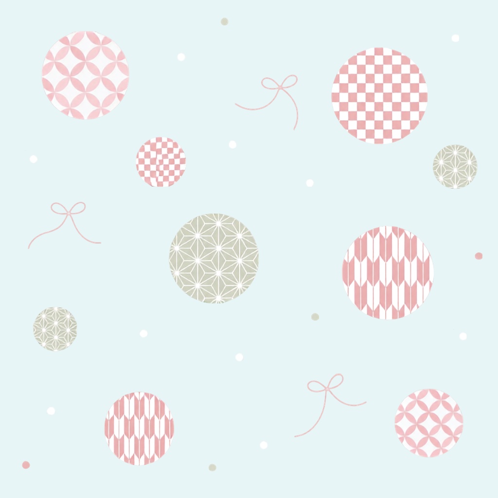 Japanese Pattern & Ribbon – 7 Designs | PNG