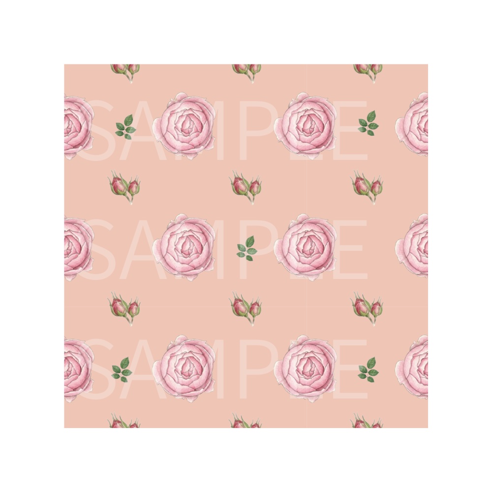 Rose Botanical Digital Paper – 7 Designs | PNG