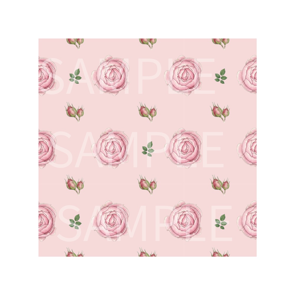 Rose Botanical Digital Paper – 7 Designs | PNG