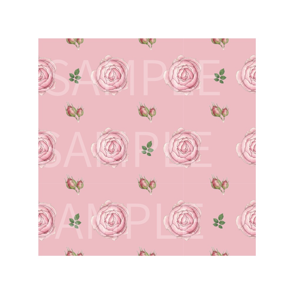 Rose Botanical Digital Paper – 7 Designs | PNG