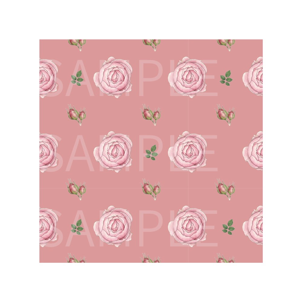 Rose Botanical Digital Paper – 7 Designs | PNG