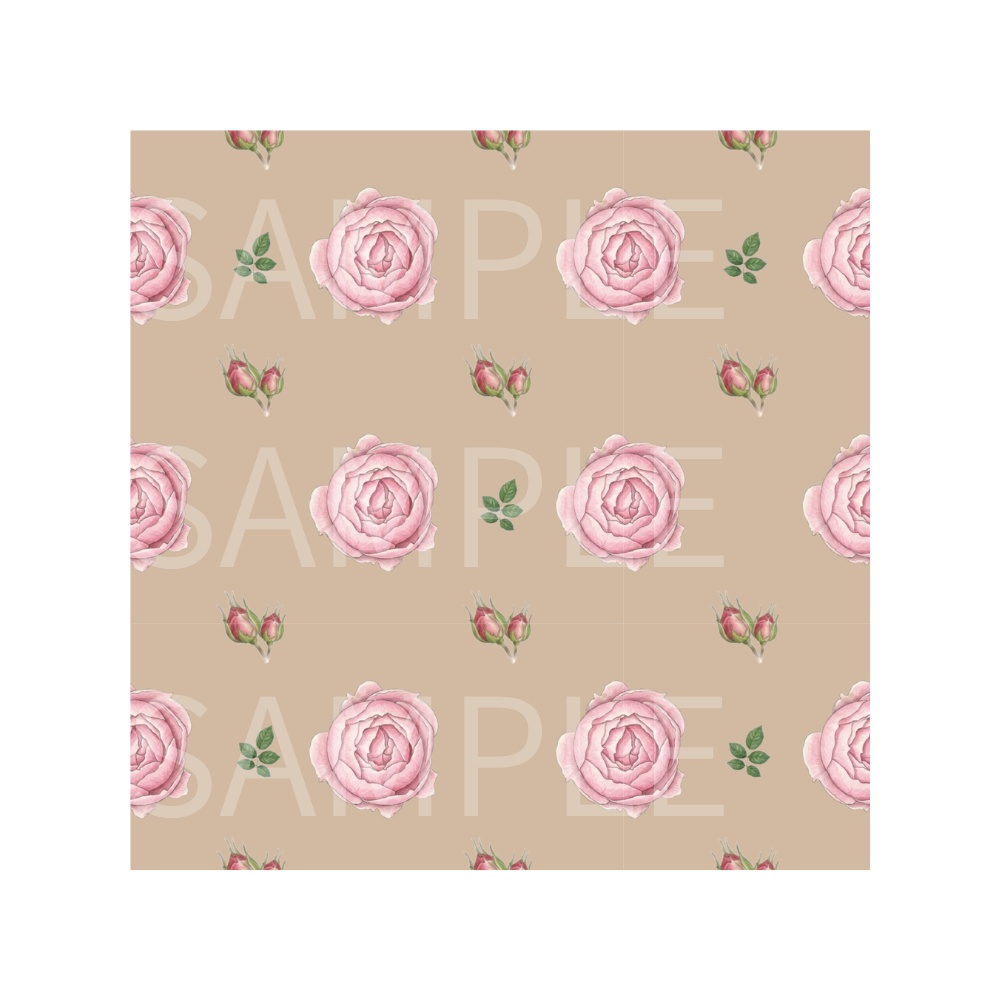 Rose Botanical Digital Paper – 7 Designs | PNG