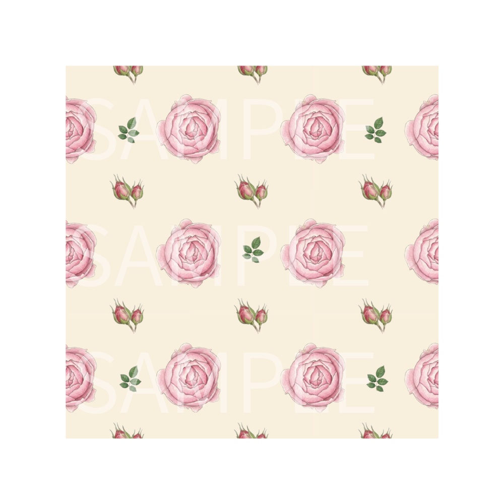 Rose Botanical Digital Paper – 7 Designs | PNG