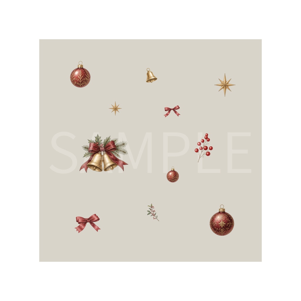Elegant Christmas Digital Paper – 7 Designs