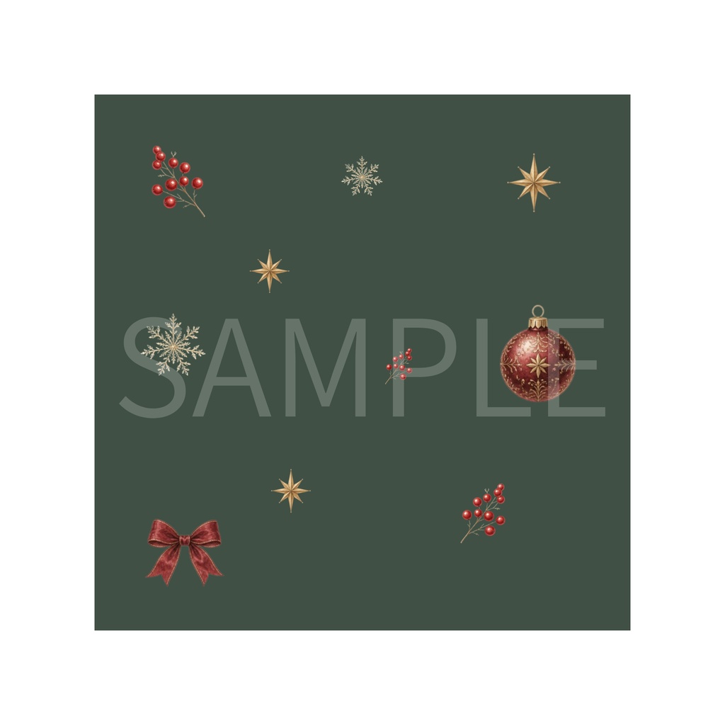 Elegant Christmas Digital Paper – 7 Designs