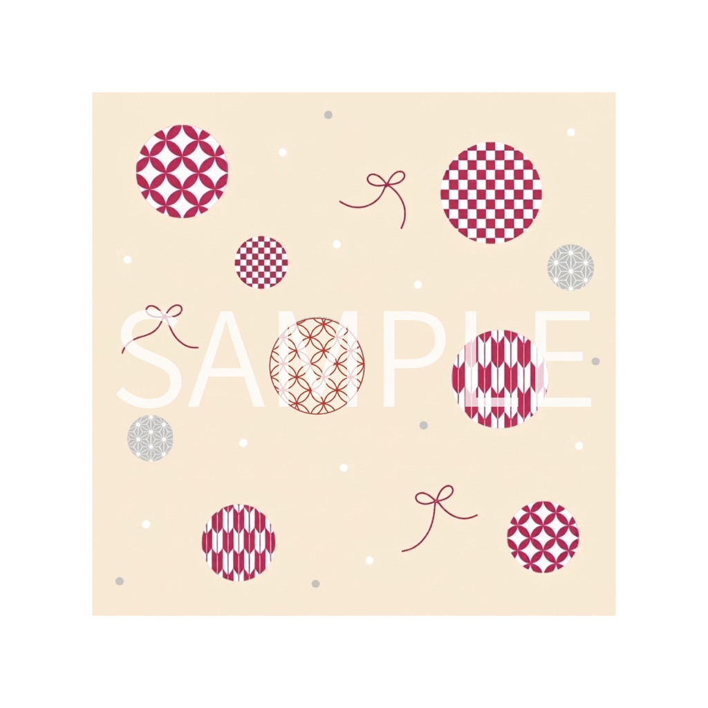 Japanese Pattern Medallions & Ribbons – 7 Designs | PNG