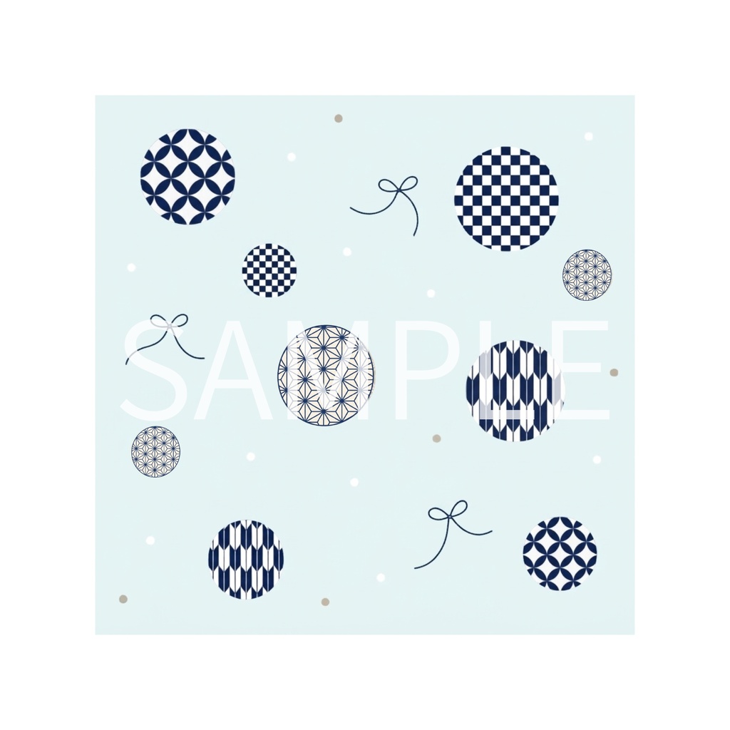 Japanese Pattern Medallions & Ribbons – 7 Designs | PNG
