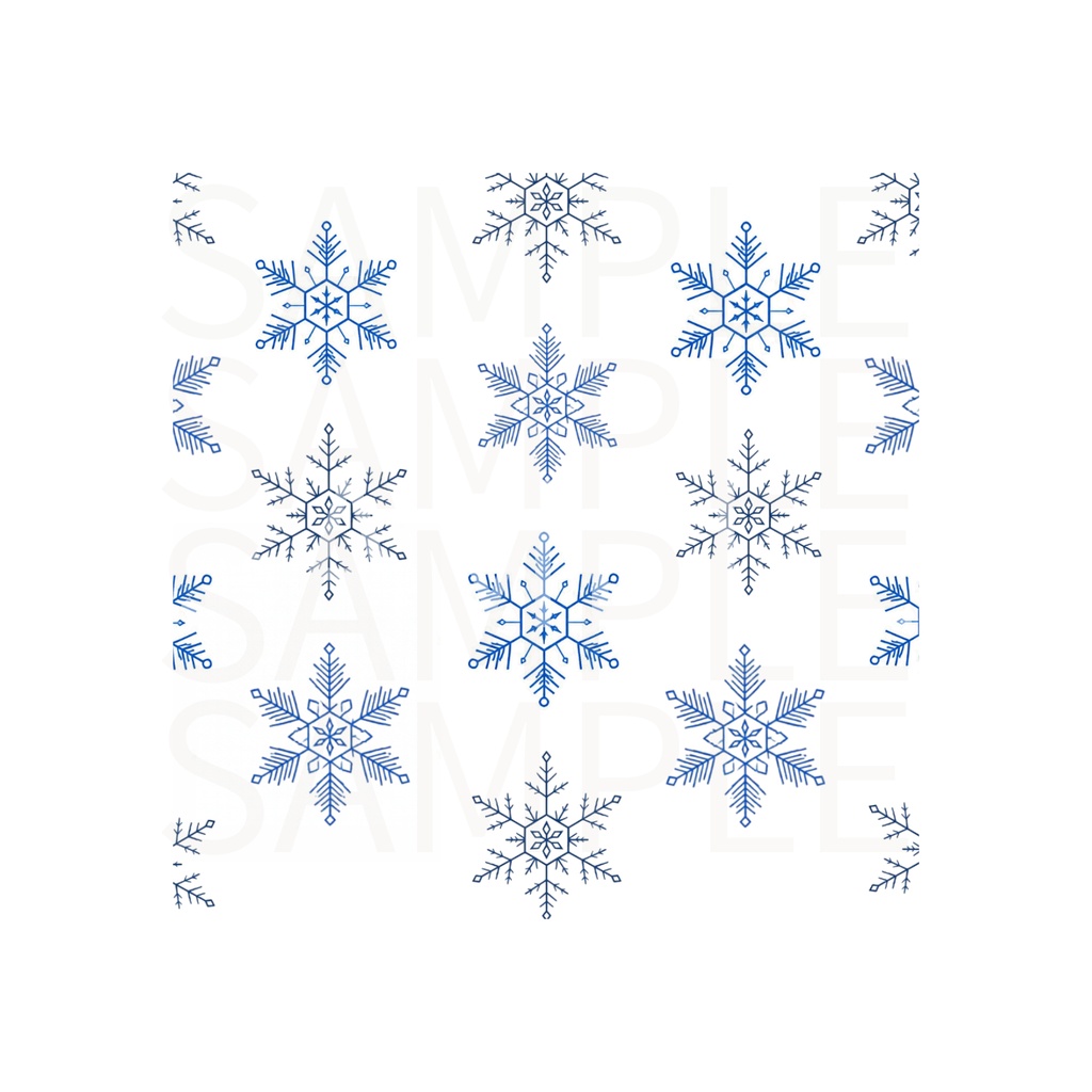 雪の結晶のデジタルペーパー 7種類 ❄️