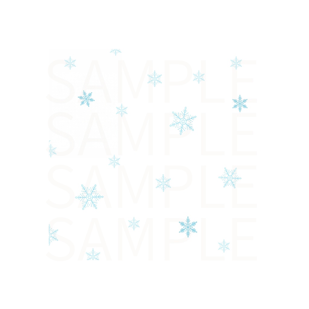 雪の結晶のデジタルペーパー 7種類 ❄️