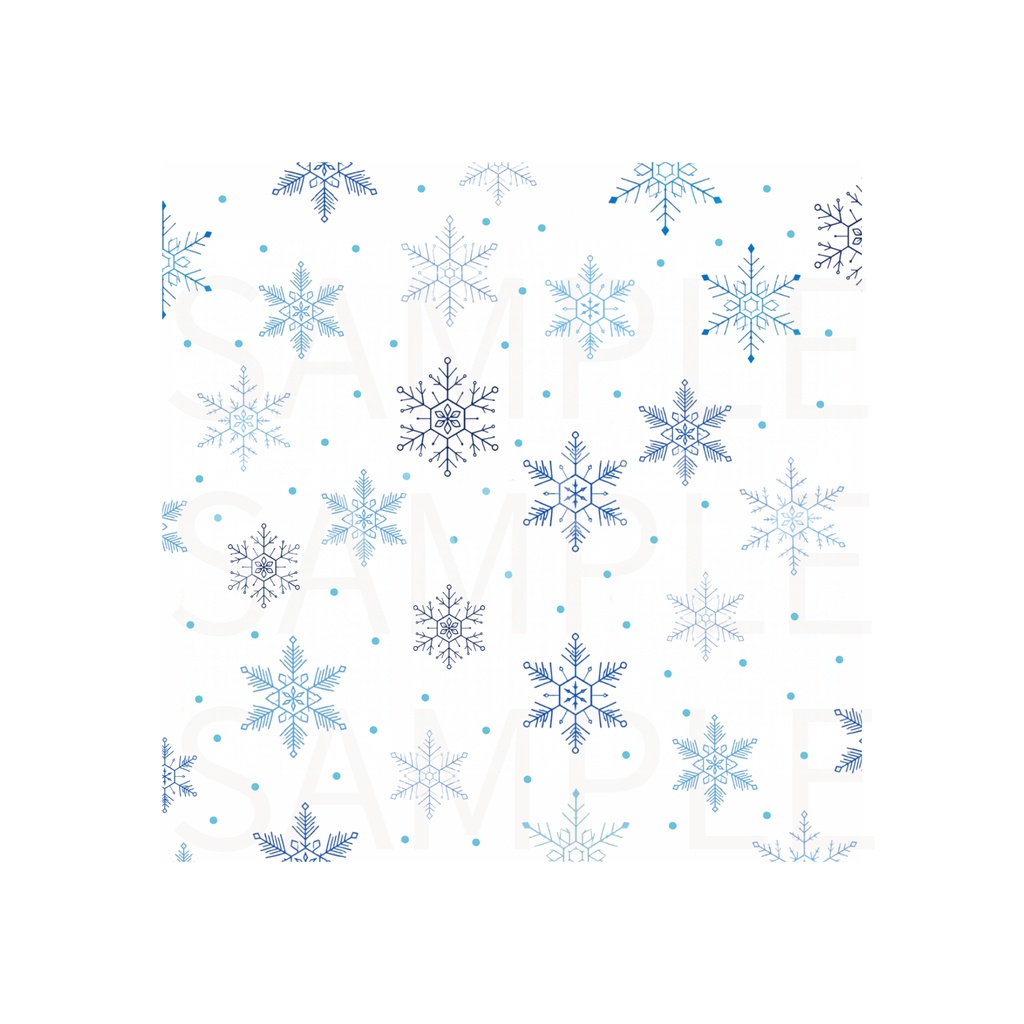 雪の結晶のデジタルペーパー 7種類 ❄️