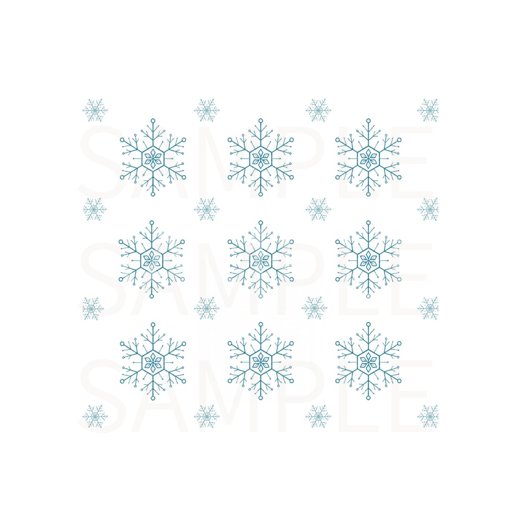 雪の結晶のデジタルペーパー 7種類 ❄️