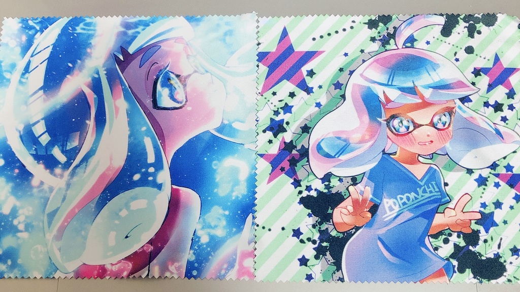 ぷみのメガネ拭き(マイクロファイバークロス) 各2種類