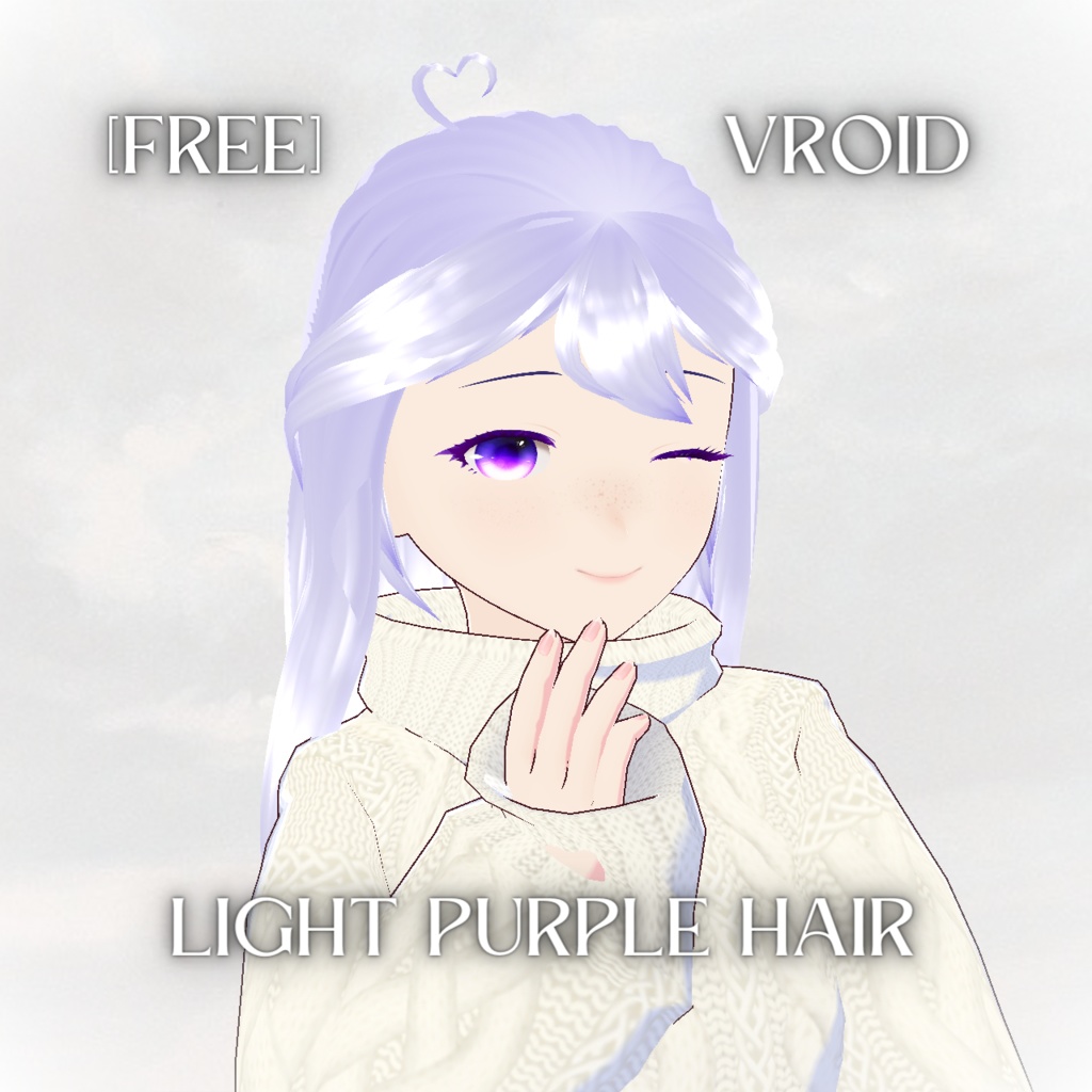 [FREE] Light Purple Hair - VRoid