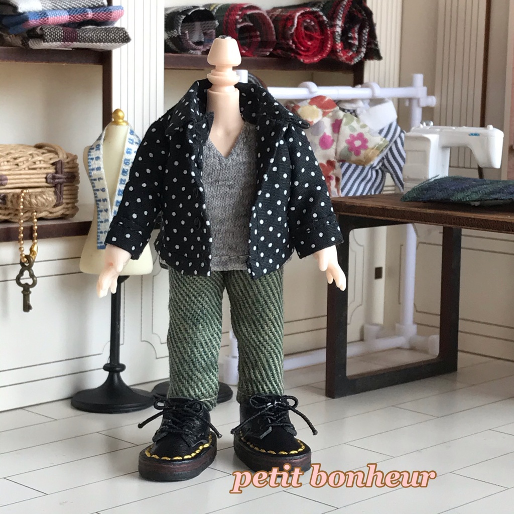 *オビツ11サイズ お洋服 単品 デニム ヴィンテージ*