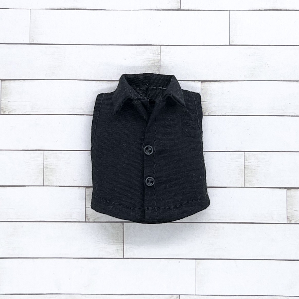 オビツ11サイズ お洋服  単品ノースリーブシャツ 黒