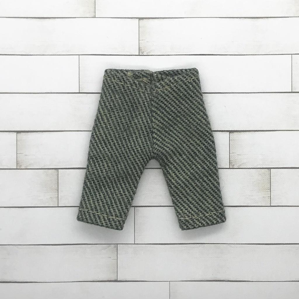 ＊オビツ11サイズ お洋服　単品　デニム　ヴィンテージ　7分丈　ブーツインできない靴にも＊ 