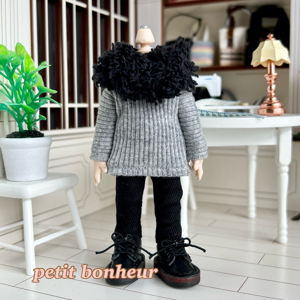 *オビツ11サイズ お洋服 単品 パンツ 黒*
