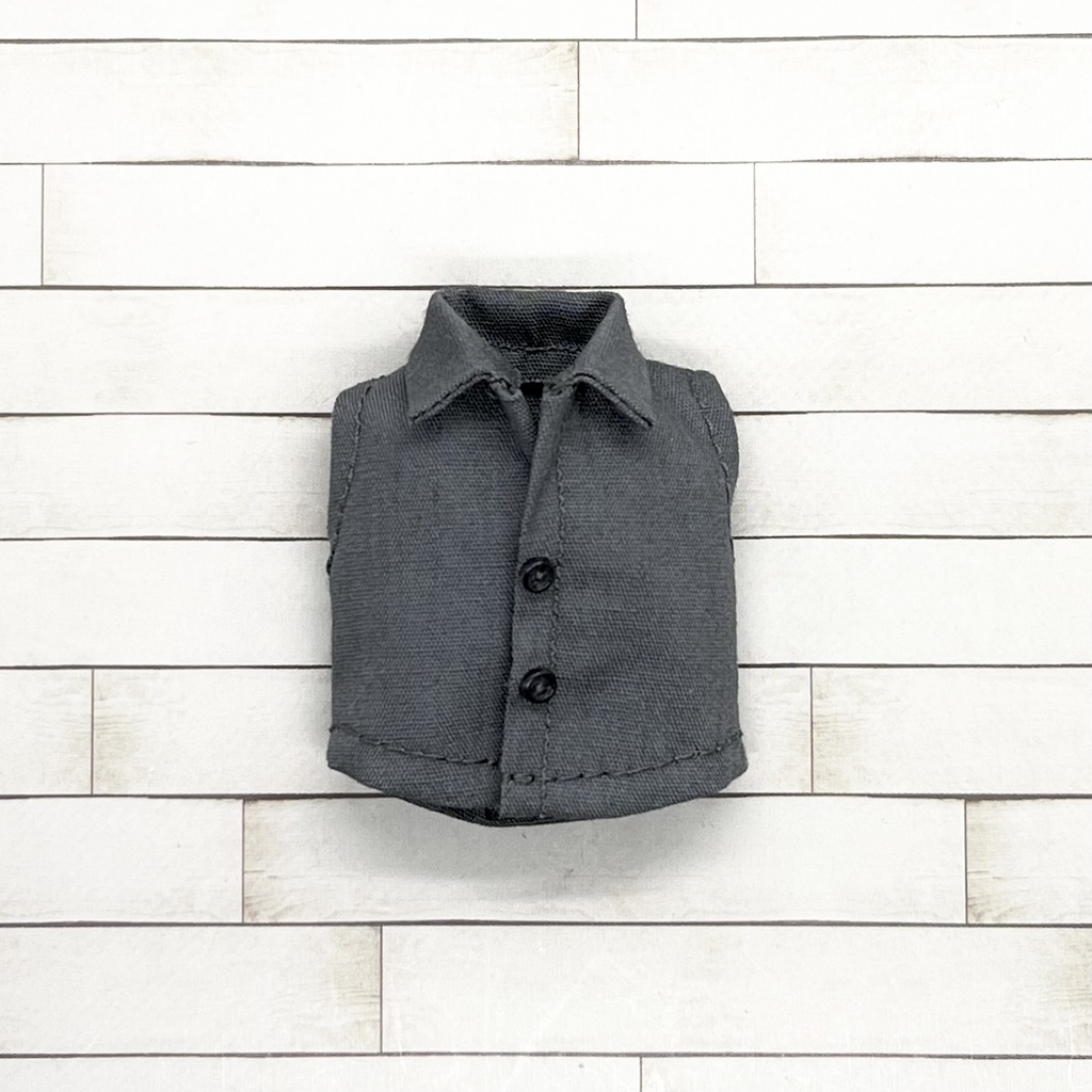 オビツ11サイズ お洋服 単品ノースリーブシャツ グレー