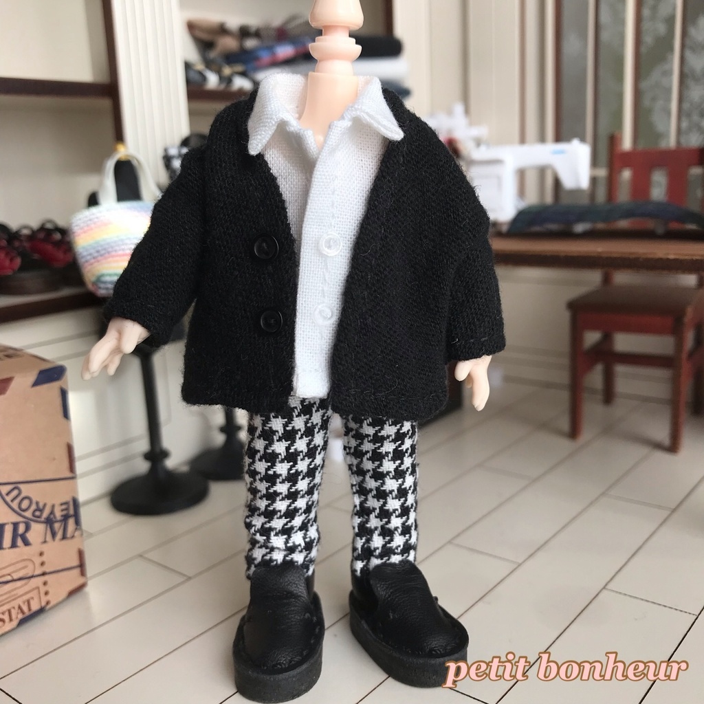 *オビツ11サイズ お洋服 単品 ノースリーブシャツ 白*