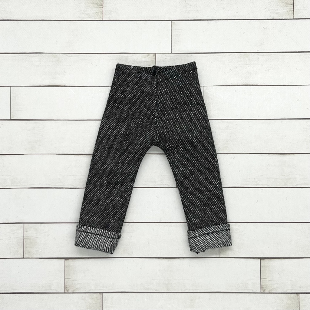 ＊オビツ11サイズ お洋服　単品　デニム　黒　ロールアップタイプ＊
