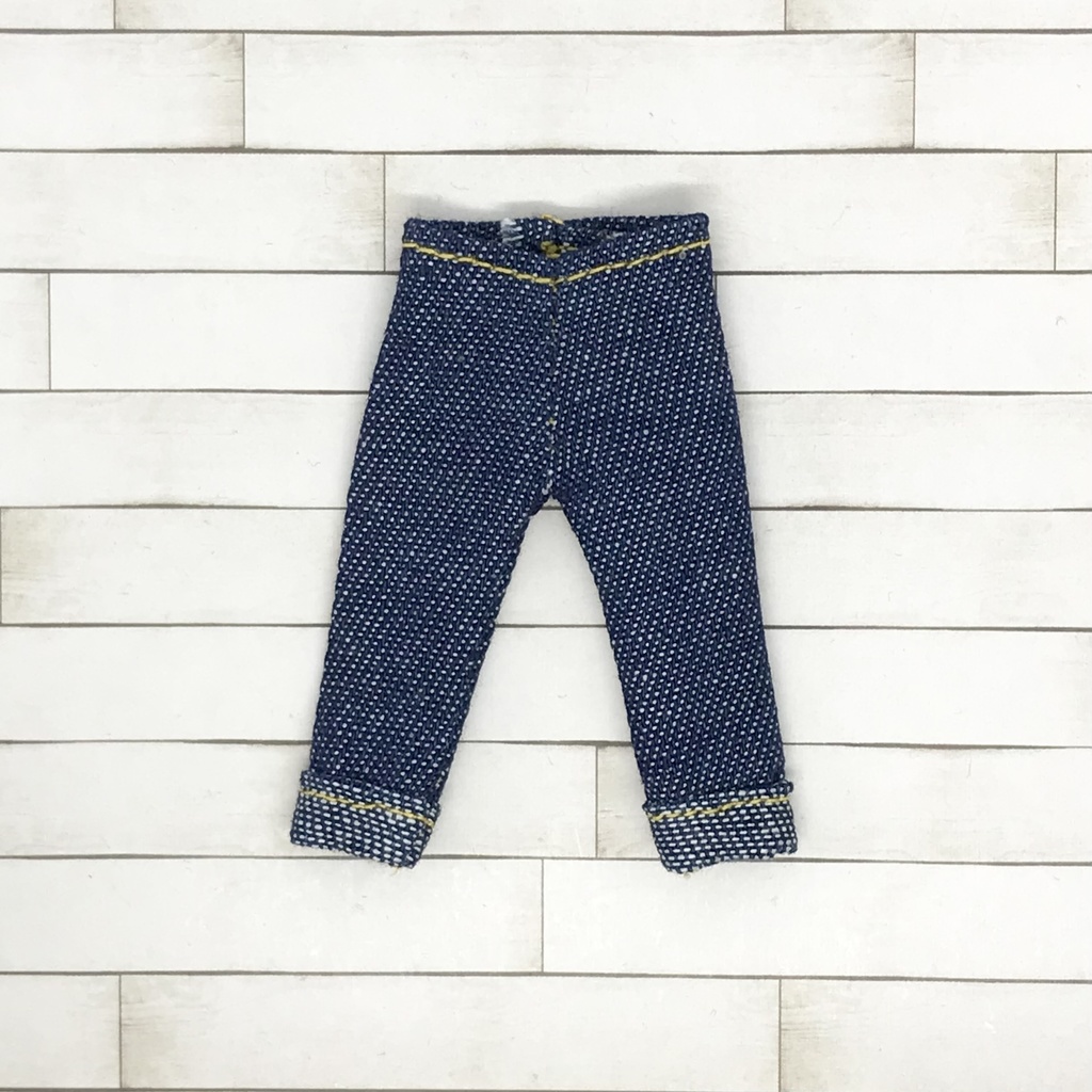 ＊オビツ11サイズ お洋服　単品　デニム　紺　ロールアップタイプ＊