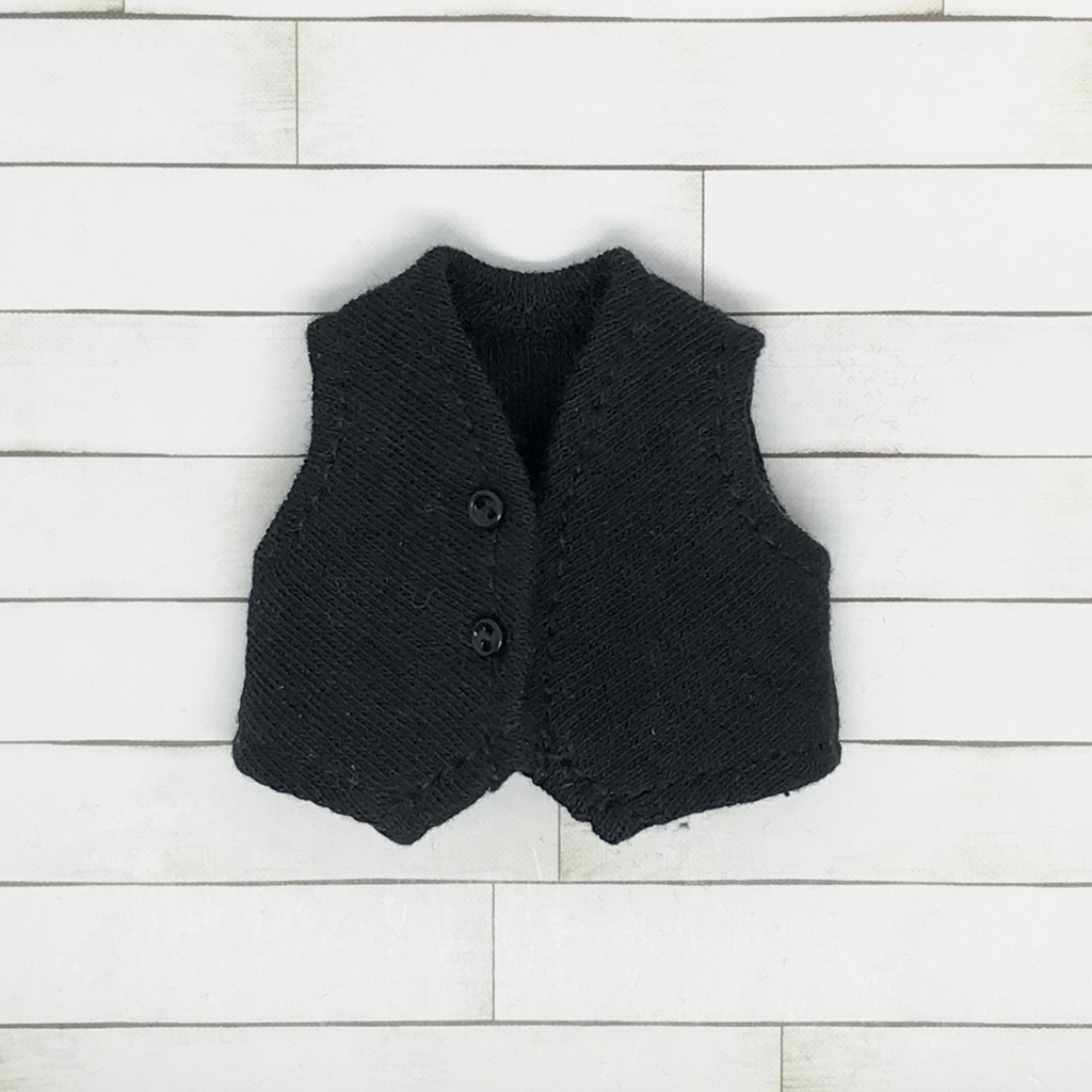 ＊オビツ11サイズ お洋服　単品　スムースジレ　黒＊