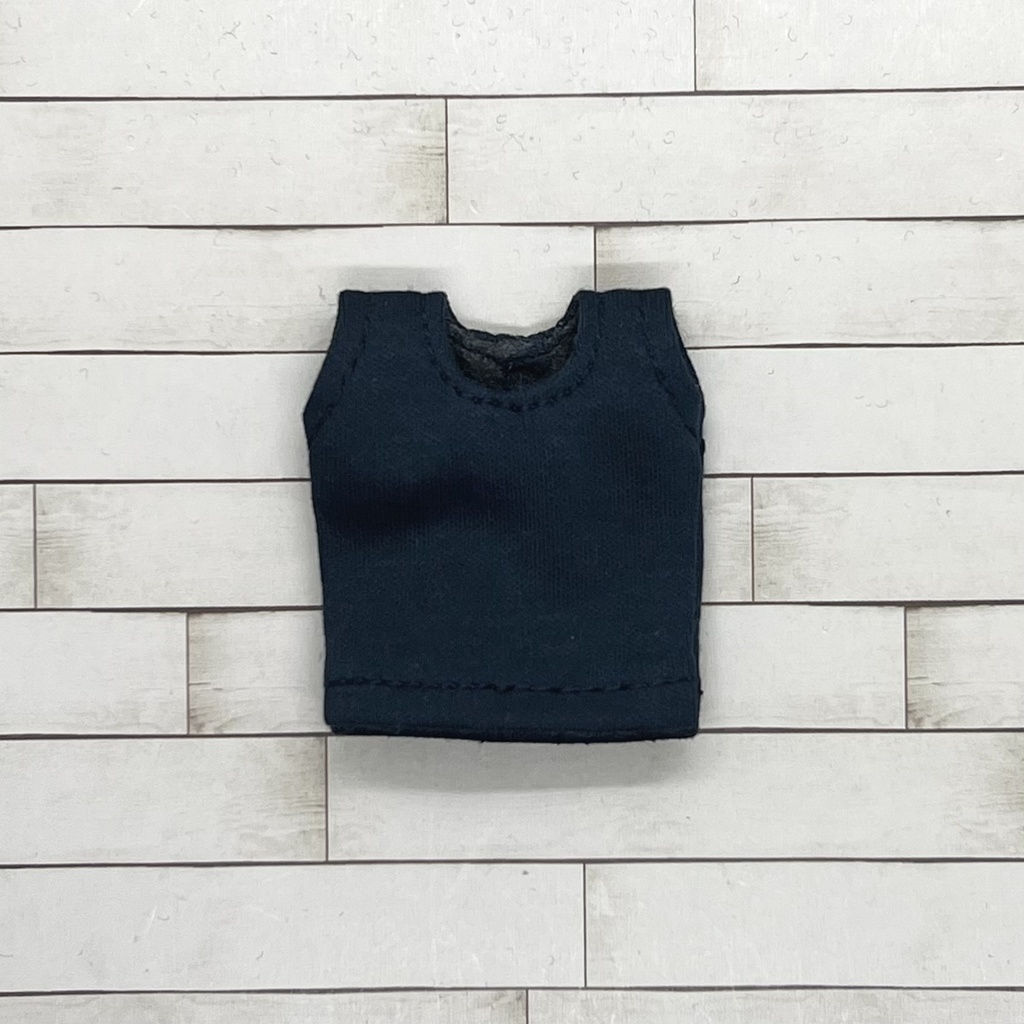 オビツ11サイズ お洋服  単品  ノースリーブ紺  丸首