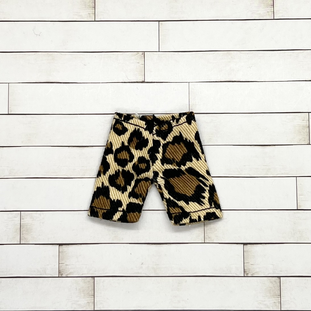 ＊オビツ11サイズ お洋服　単品　パンツ　ヒョウ柄　ハーフ丈＊