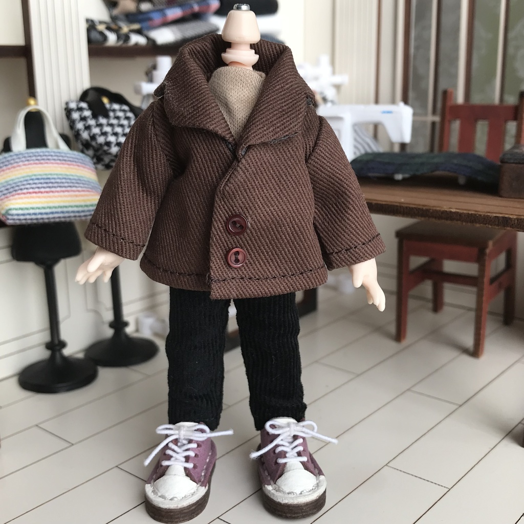 ＊オビツ11サイズ お洋服　単品　パンツ　コーデュロイ　黒＊