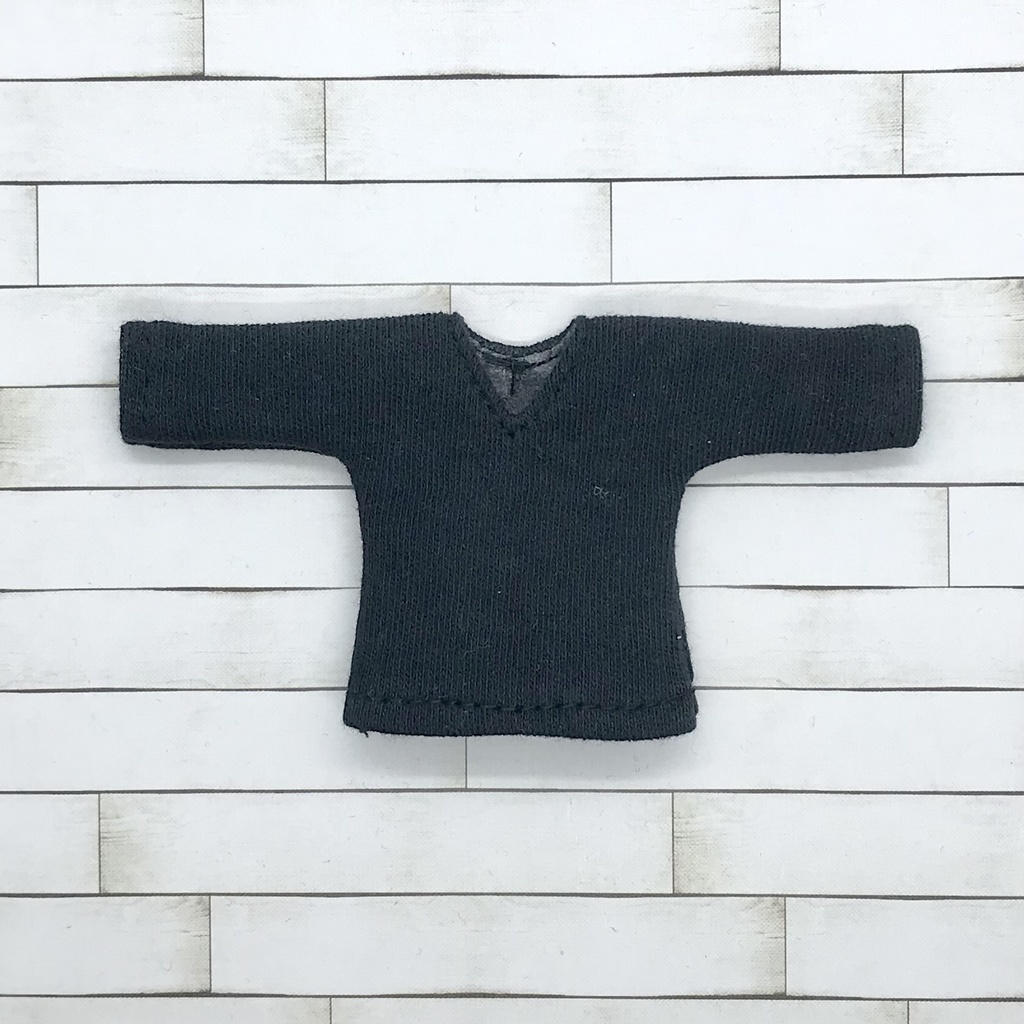 オビツ11サイズ お洋服   単品ロングTシャツ　黒