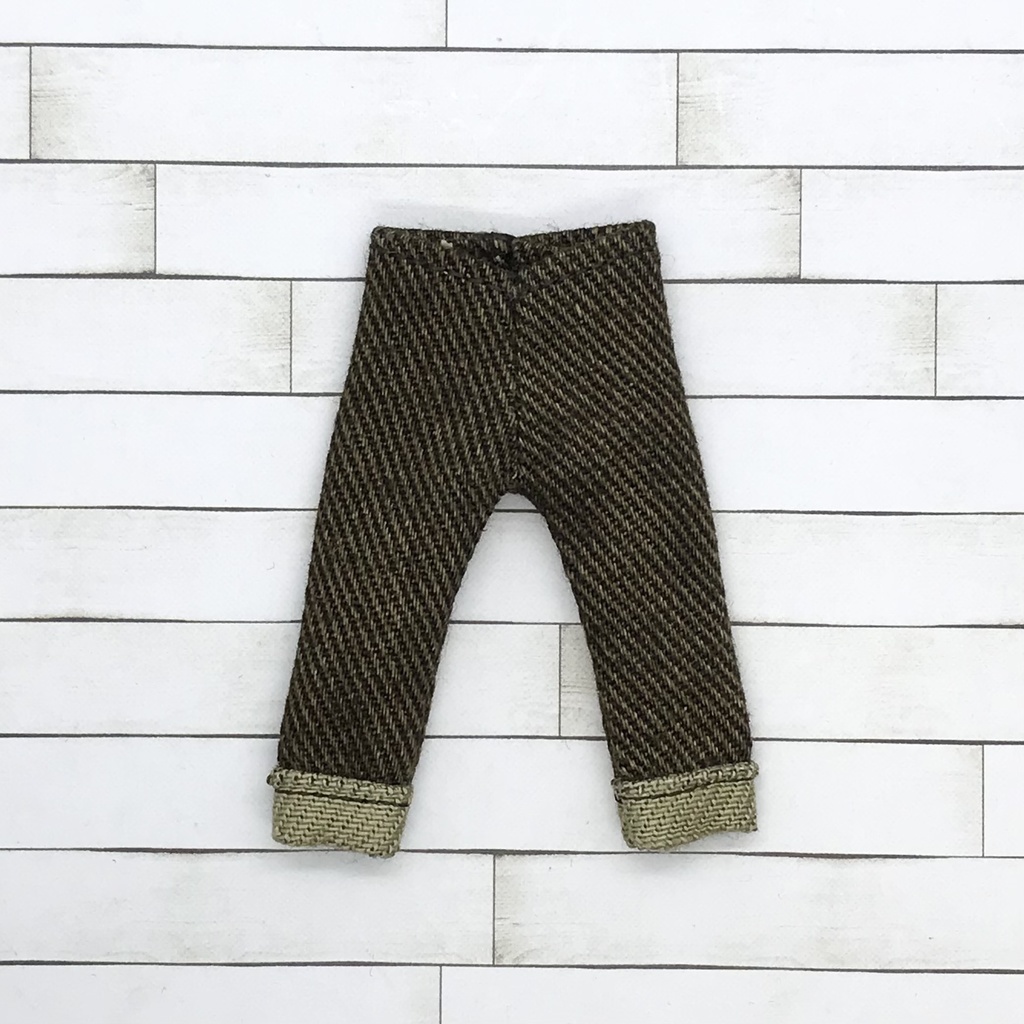＊オビツ11サイズ お洋服　単品　デニム　アンティーク　ロールアップタイプ＊