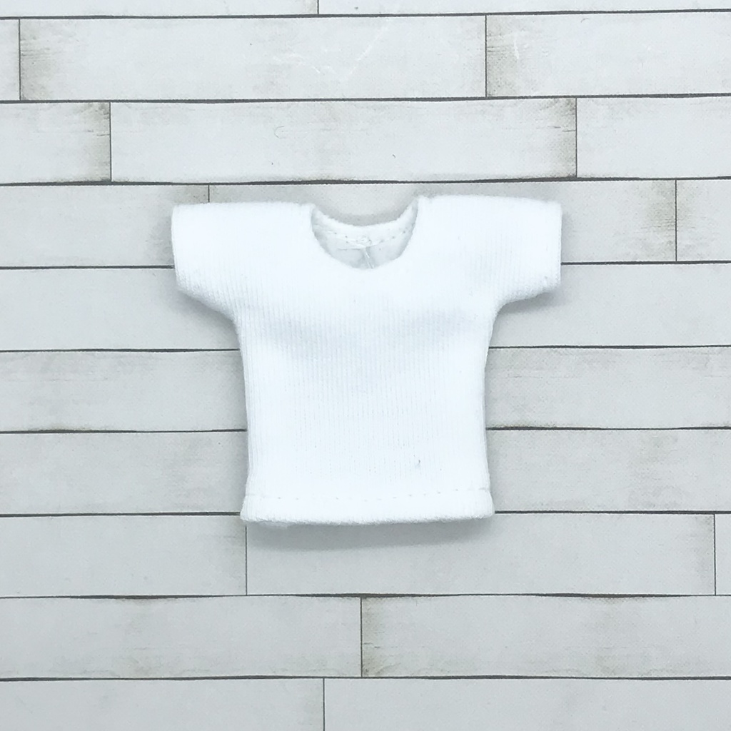 ＊オビツ11サイズ お洋服　単品　半袖Ｔシャツ　白　丸首＊