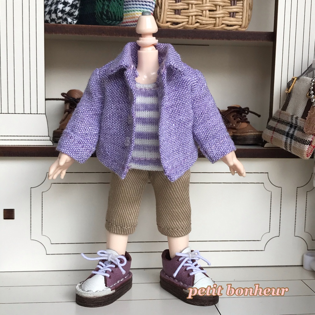 ＊オビツ11サイズ お洋服　単品　パンツ　ベージュ　７分丈　ブーツインできない靴にも＊