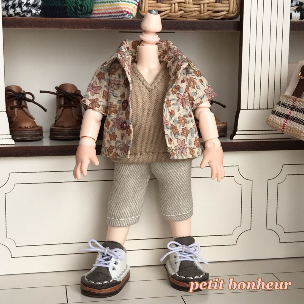 *オビツ11サイズ お洋服 単品 パンツ サンドベージュ 7分丈 ブーツインできない靴にも*