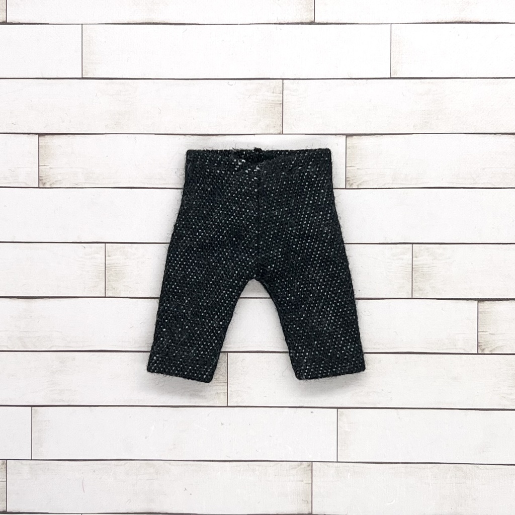 ＊オビツ11サイズ お洋服　単品　デニム　黒　７分丈　ブーツインできない靴にも＊ （生地がソフトになり、ブラック度が増しました！）
