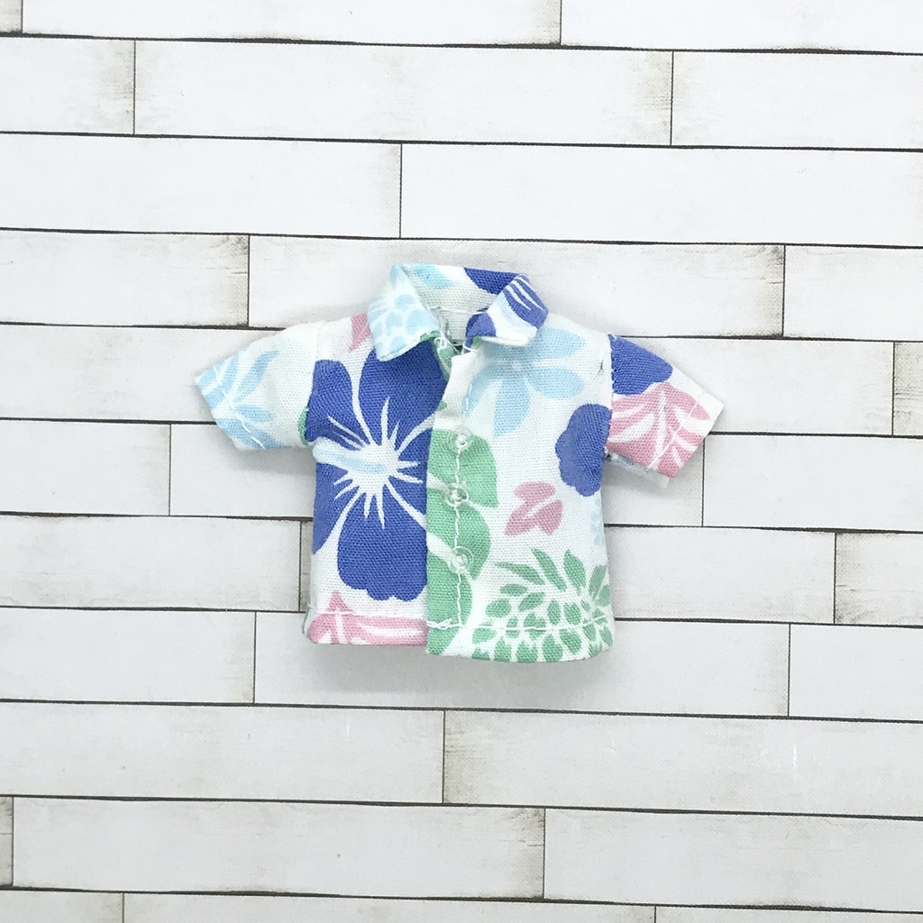 ＊オビツ11サイズ お洋服　単品　半袖シャツ　アロハ　クールカラー　前閉じ＊