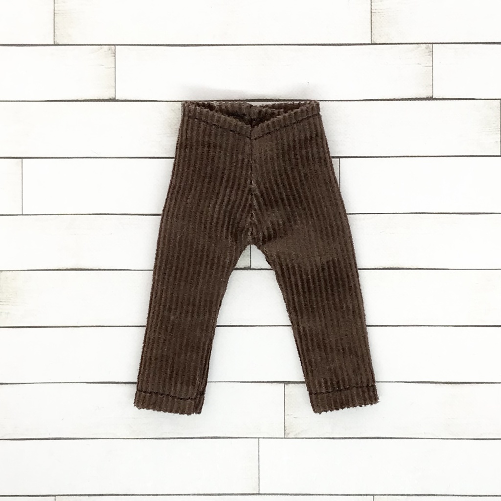 ＊オビツ11サイズ お洋服　単品　パンツ　コーデュロイ　茶＊