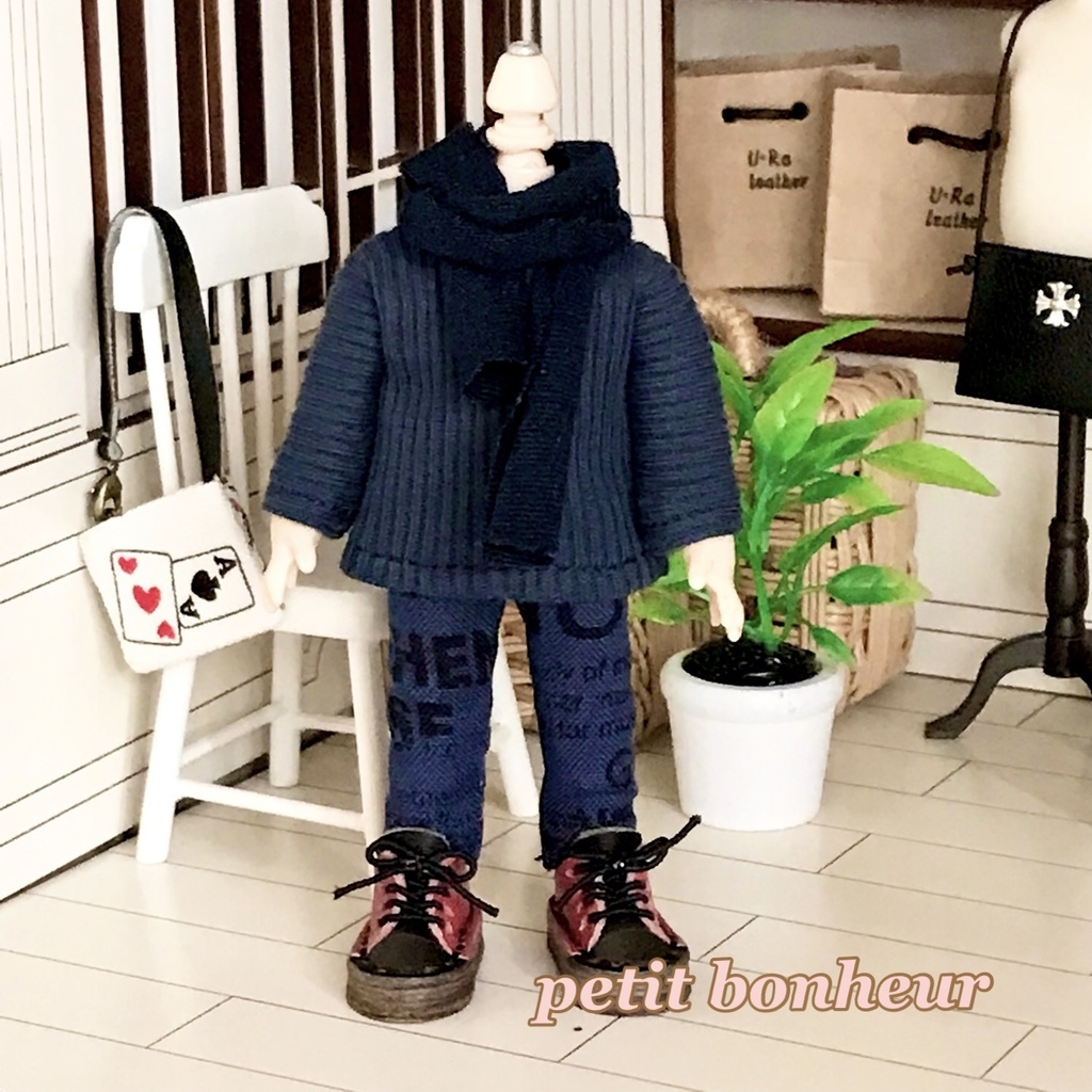 ＊オビツ11サイズ お洋服　単品　パンツ　ロゴ＊