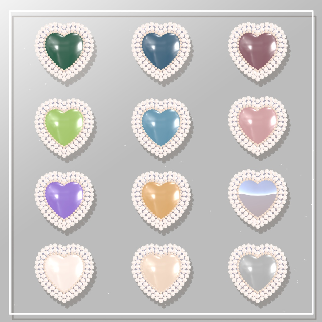 ハートイヤリング/Heart Earrings