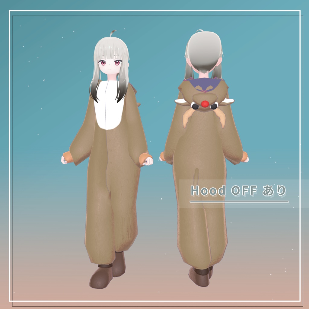 【2アバター対応】トナカイコスチューム/Reindeer Costume