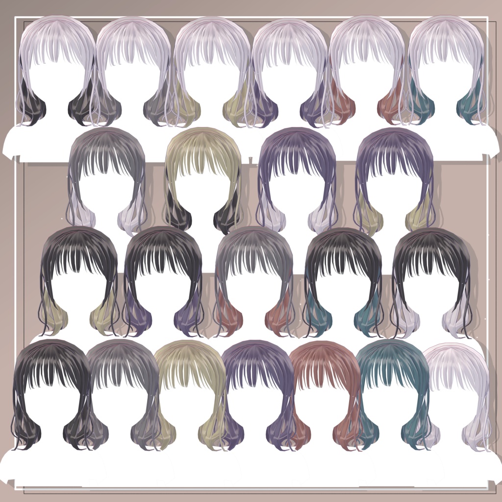 耳かけシースルーバング/ See-through Bangs Hair