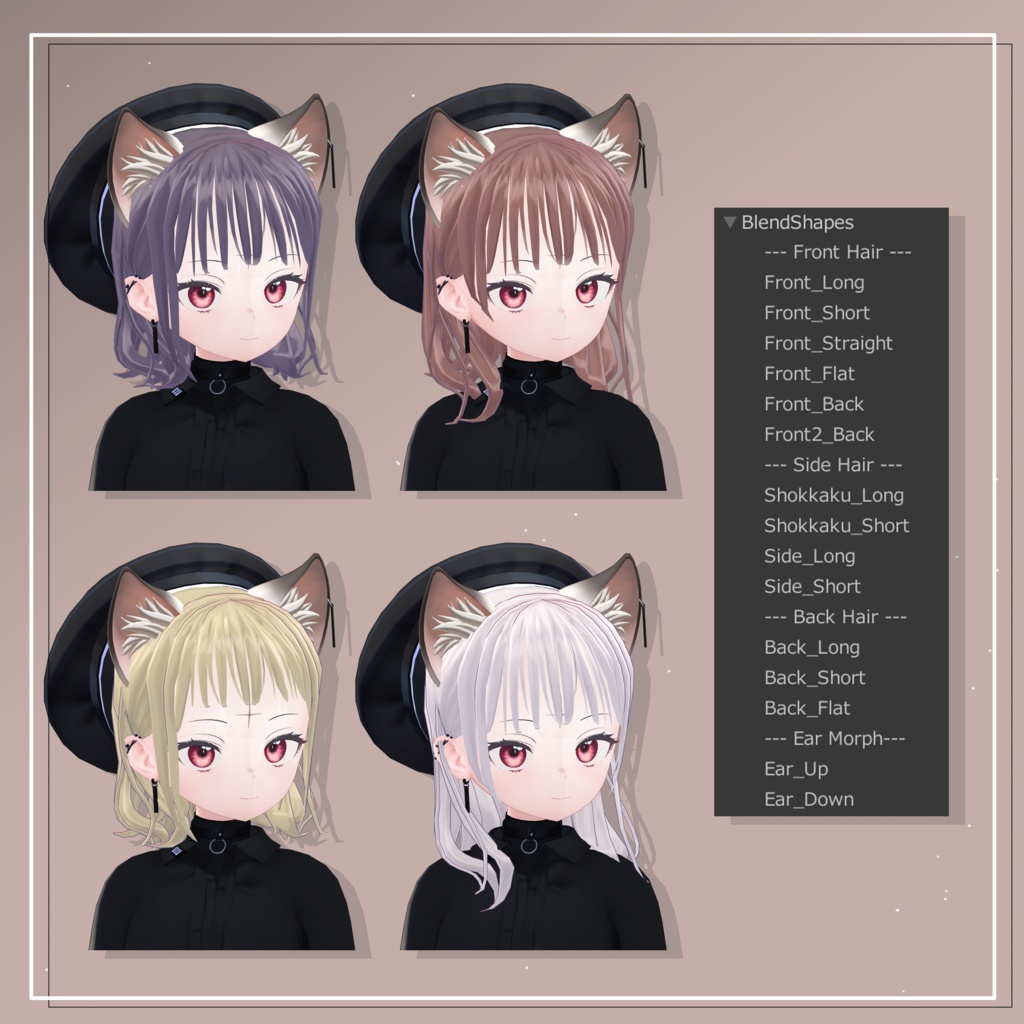 耳かけシースルーバング/ See-through Bangs Hair