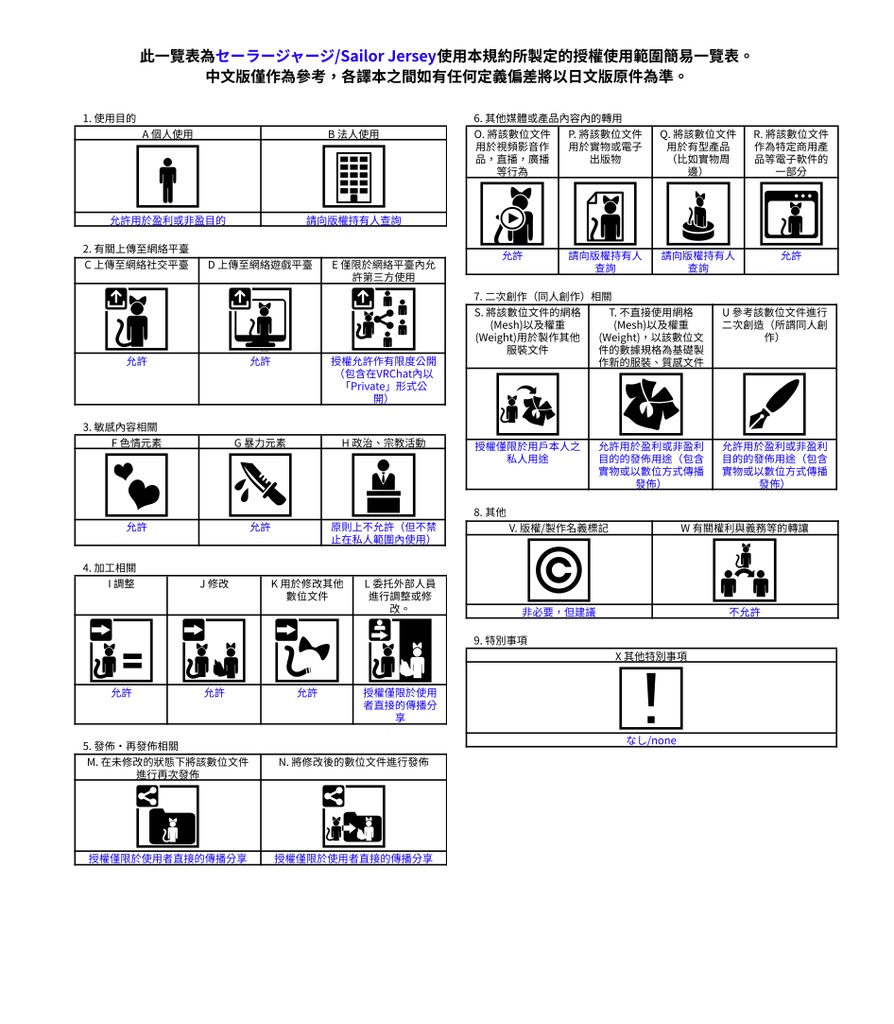 【桔梗・Kikyo】セーラージャージ/Sailor Jersey