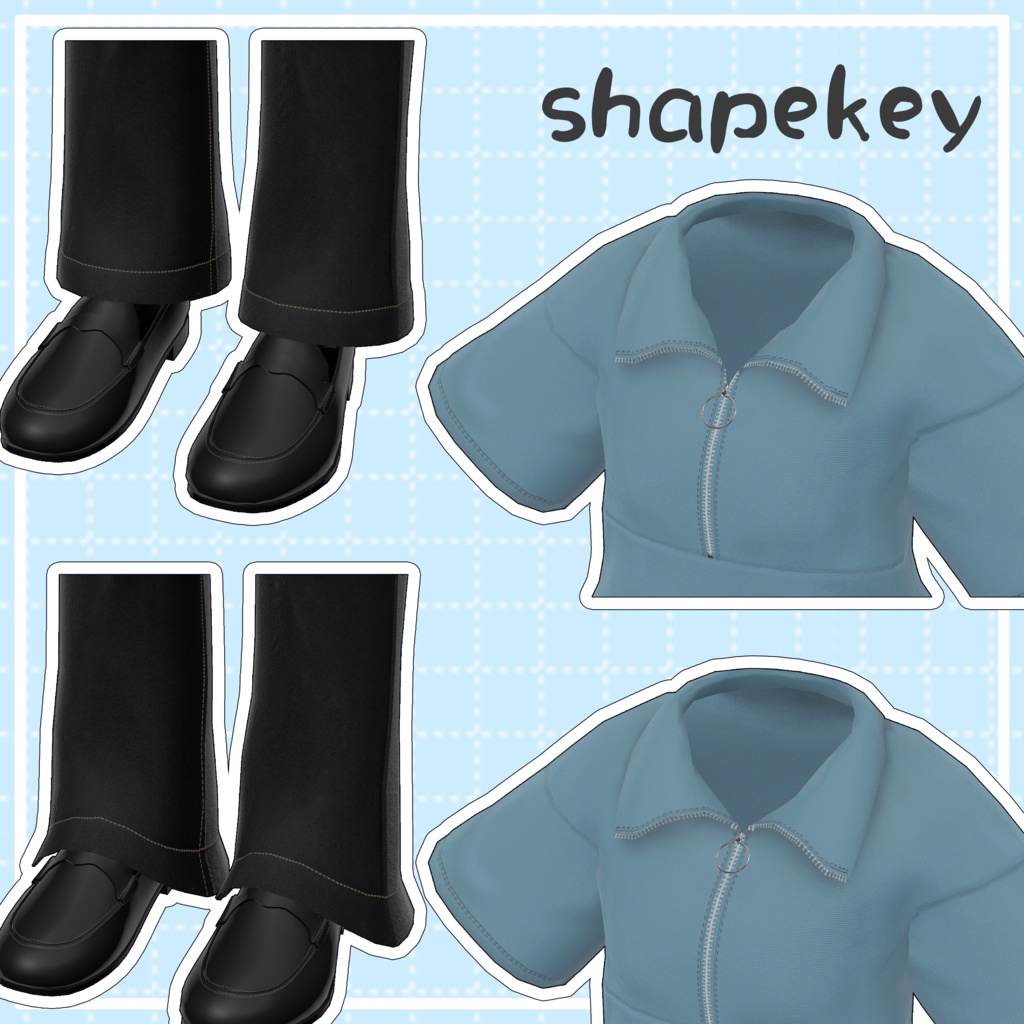 【くうた・Kuuta】ハーフジップサマーコーデ/ Half zip Summer outfits