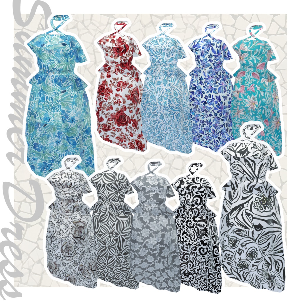 【ユギミヨ・舞夜・竜胆】サマードレス / Summer Dress